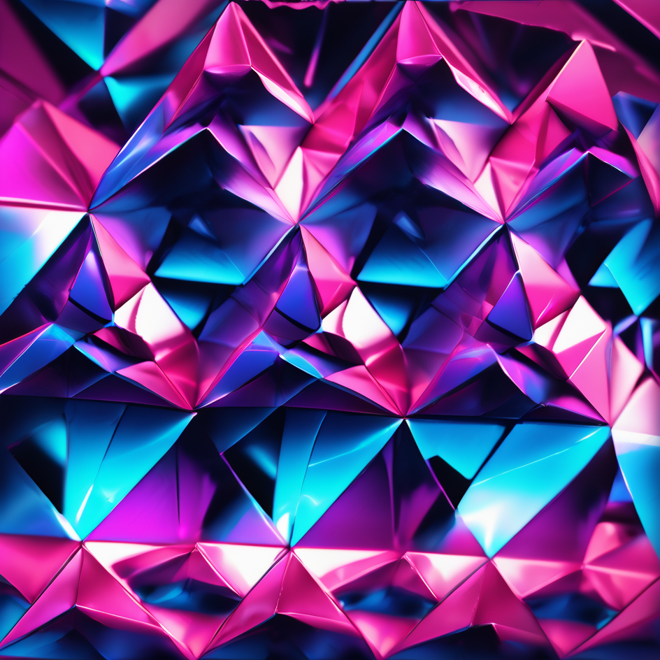 Psychedelic synthwave pattern